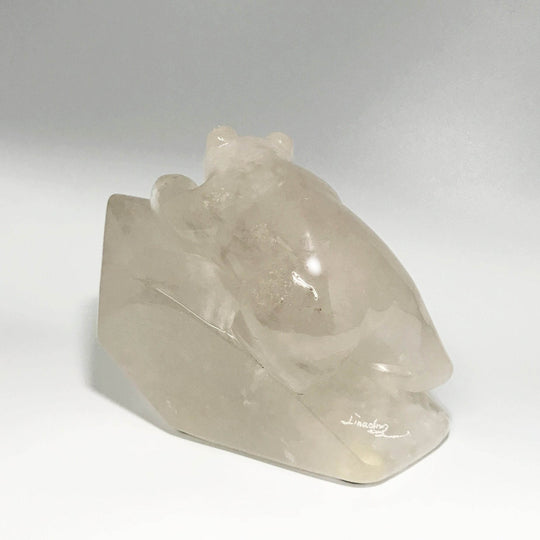 Quartz Bear Carving - Rocks and Gems Canada
