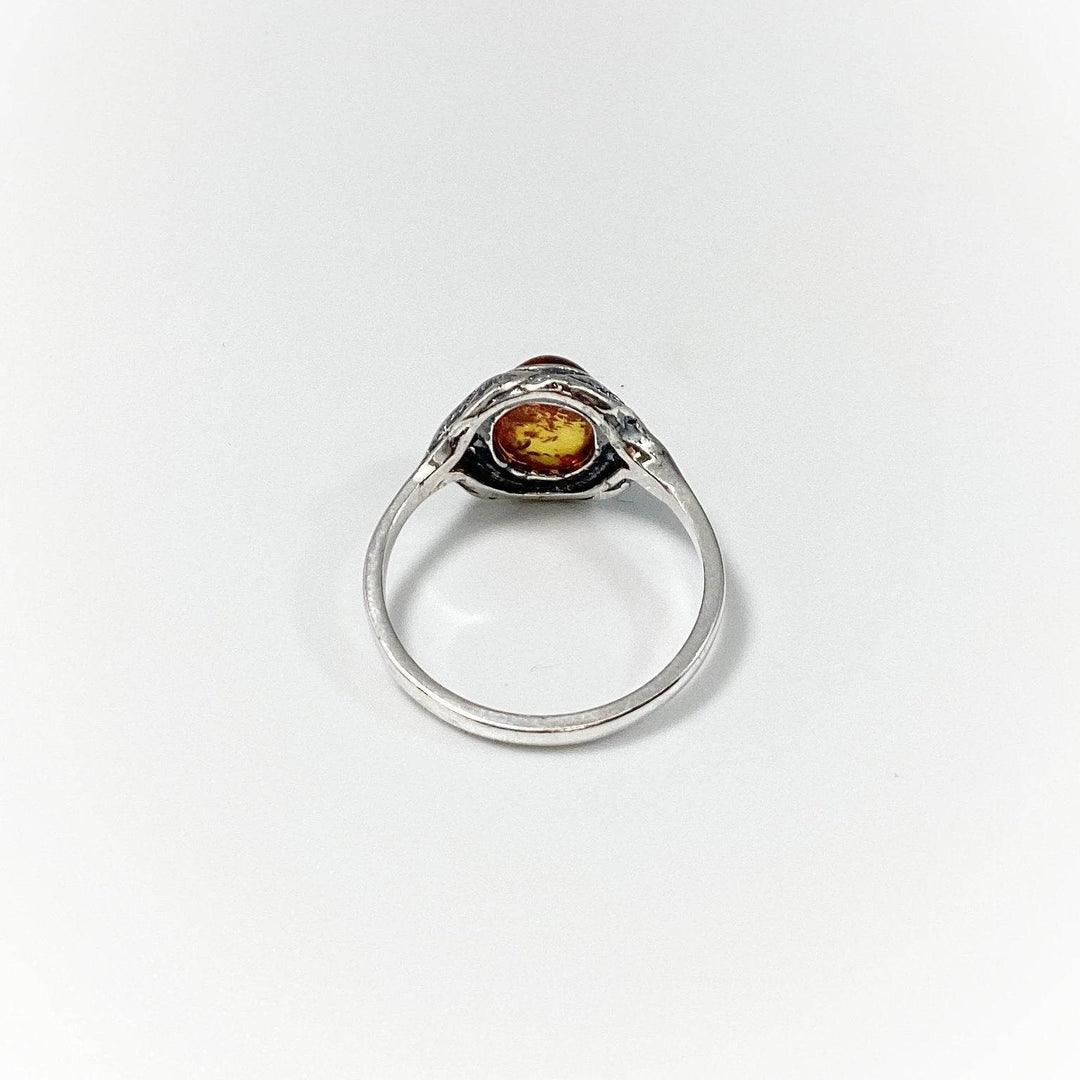 Cognac Amber Ring - Rocks and Gems Canada