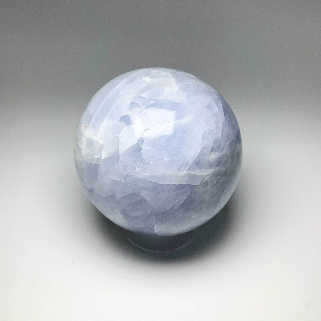 Blue Calcite Sphere - Rocks and Gems Canada