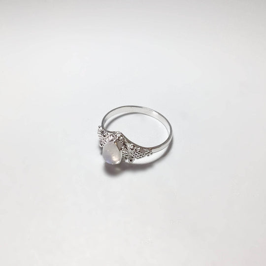 Rainbow Moonstone Ring - Rocks and Gems Canada