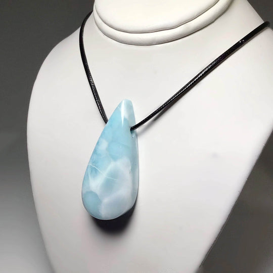 Larimar Drilled Pendant - Rocks and Gems Canada