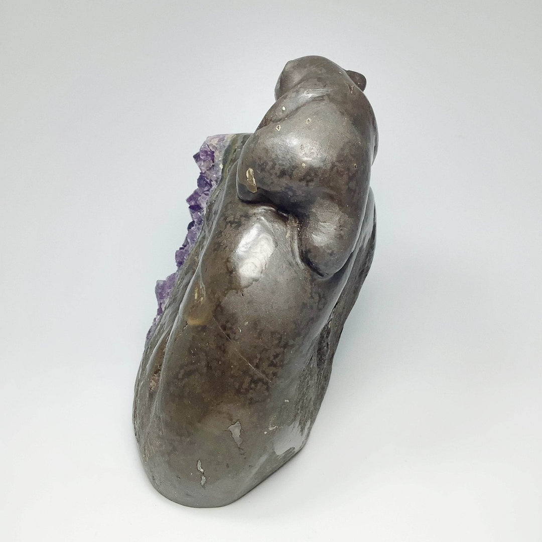 Amethyst Bear Carving - Rocks and Gems Canada