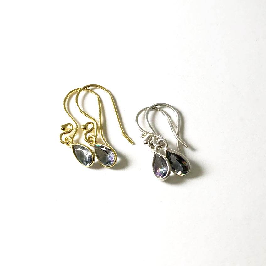 Mystic Topaz Dangle Earrings - Rocks and Gems Canada