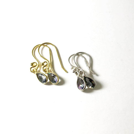 Mystic Topaz Dangle Earrings - Rocks and Gems Canada
