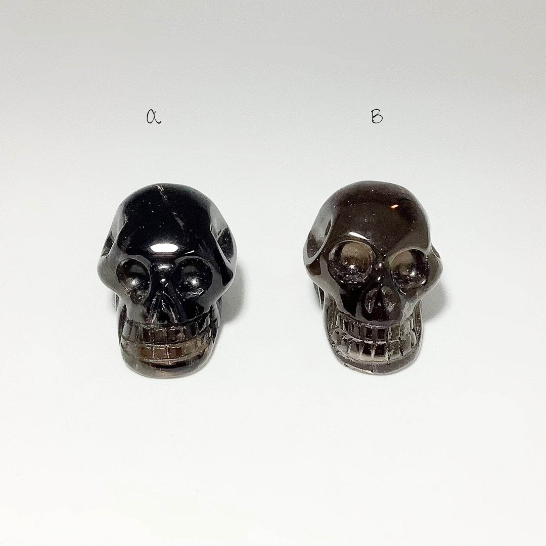 Carved Smoky Quartz  Skull - Rocks and Gems Canada