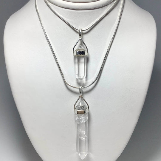 Quartz Double Terminated Point Pendant - Rocks and Gems Canada