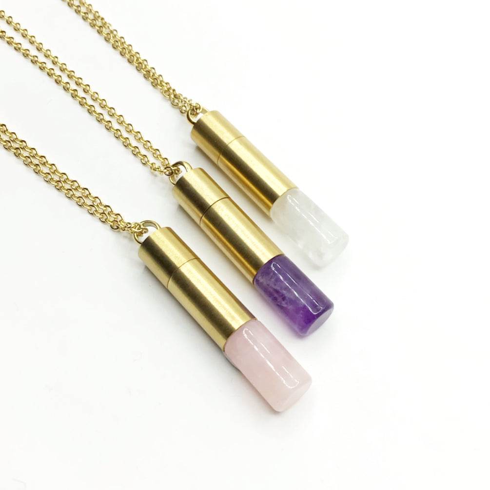 Essential Oil Diffuser Necklace - Rocks and Gems Canada