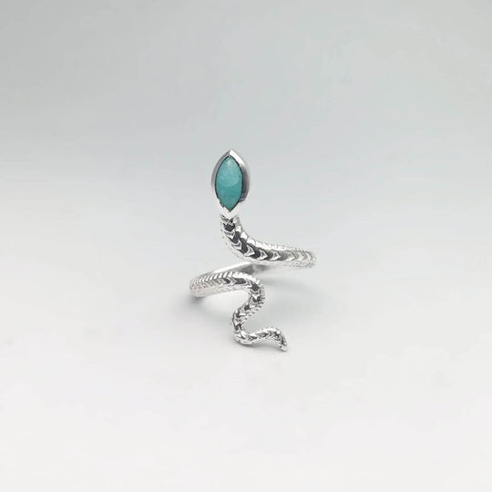 Amazonite Snake Ring - Rocks and Gems Canada