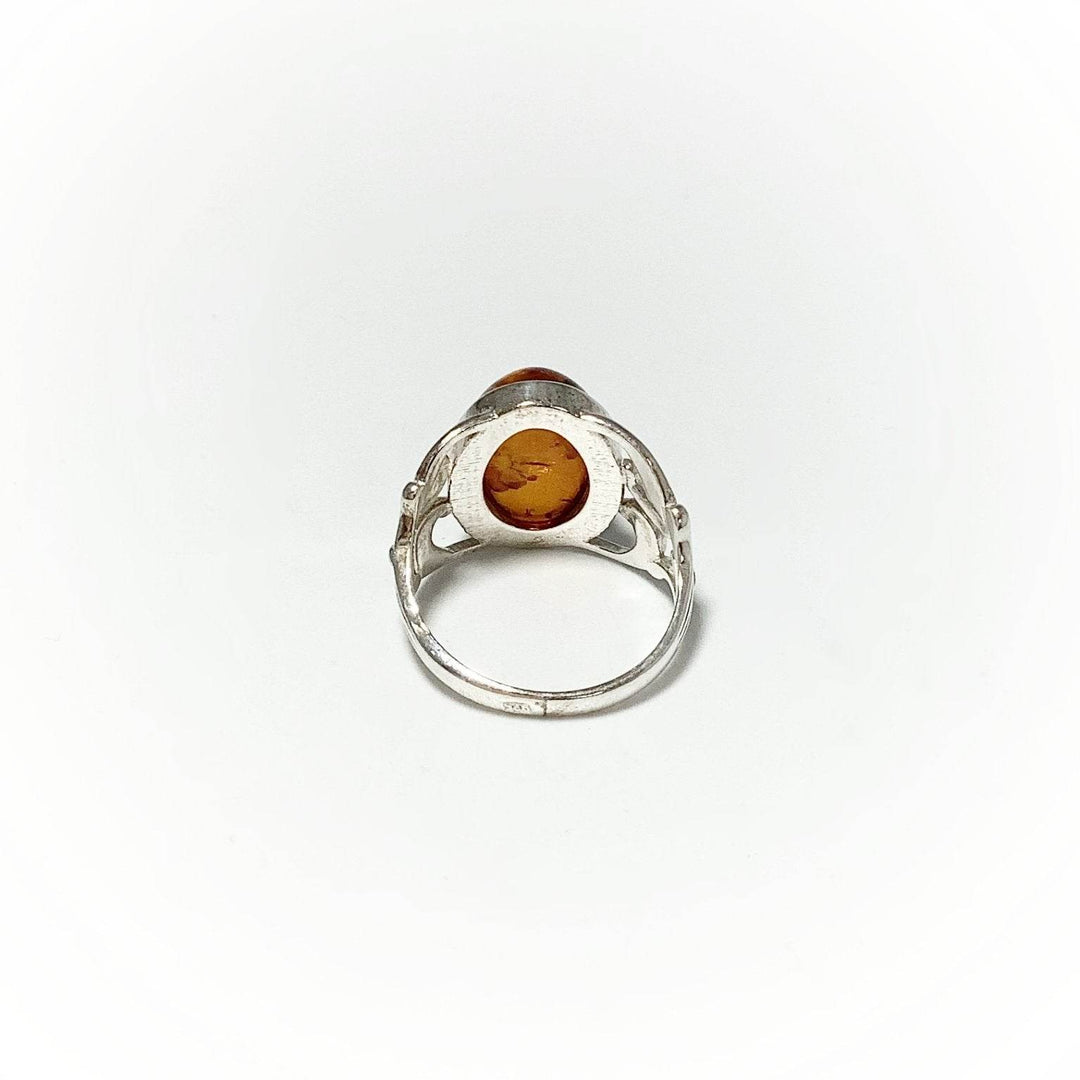 Cognac Amber Ring - Rocks and Gems Canada