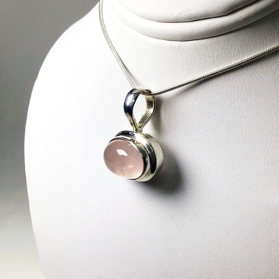 Rose Quartz Pendant - Rocks and Gems Canada
