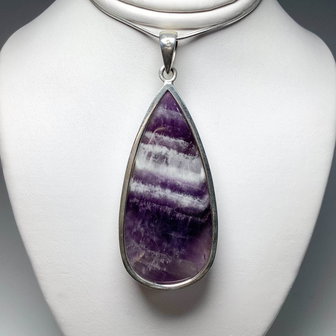 Chevron Amethyst Pendant - Rocks and Gems Canada
