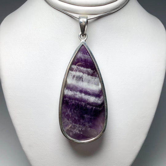 Chevron Amethyst Pendant - Rocks and Gems Canada
