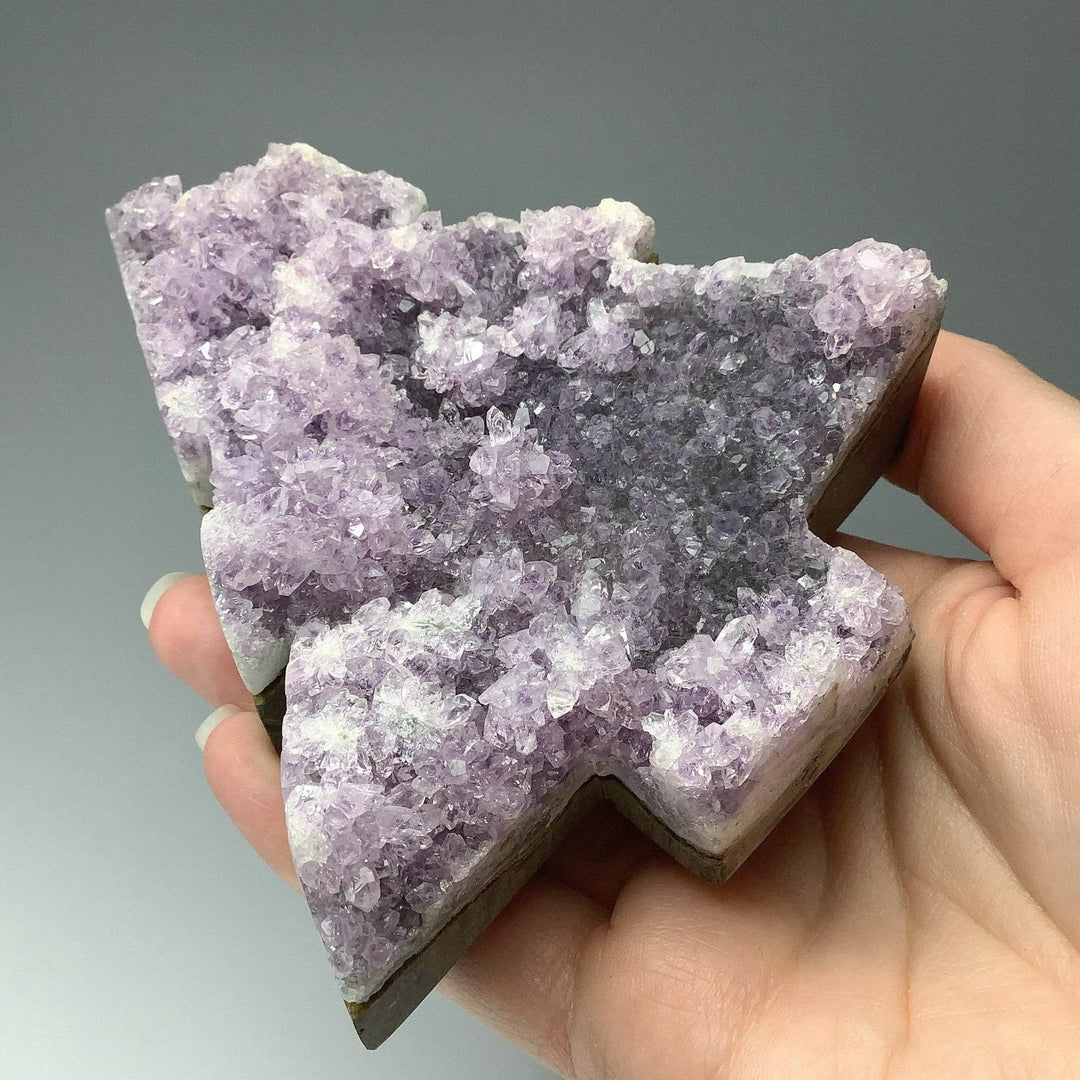 Amethyst Druze Cluster Tree Carving - Rocks and Gems Canada