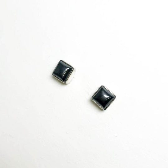 Hematite Stud Earrings - Rocks and Gems Canada