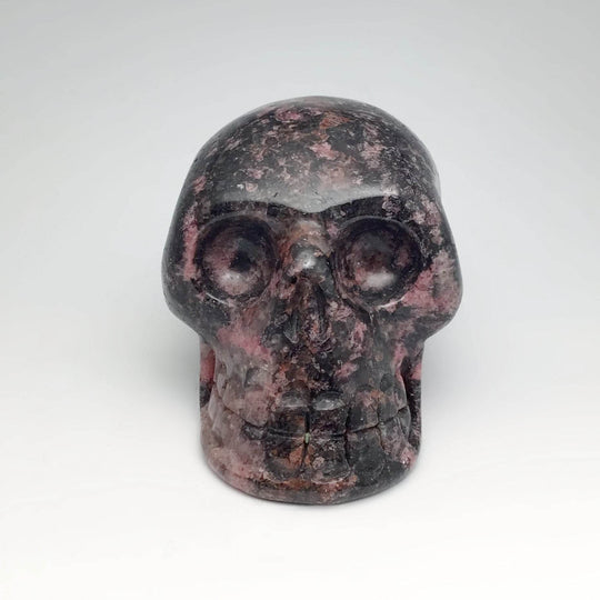Carved Rhodonite Skull - Rocks and Gems Canada