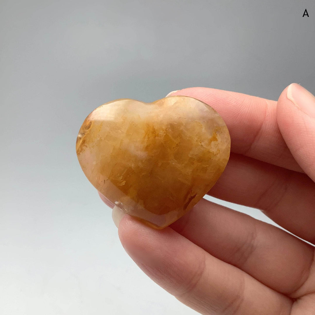 Golden Healing Quartz Heart - Rocks and Gems Canada