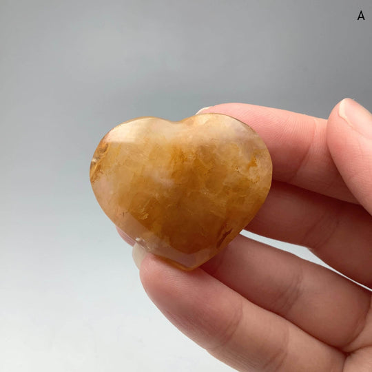 Golden Healing Quartz Heart - Rocks and Gems Canada