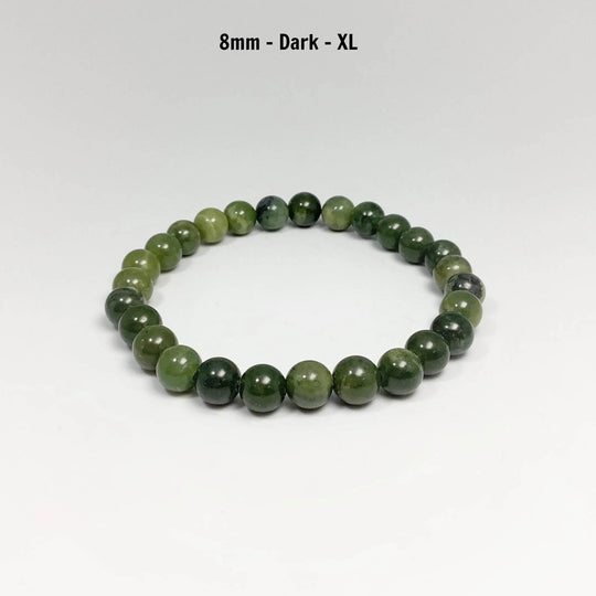 Mixed Green Canadian Jade Beaded Bracelet - Rocks and Gems Canada