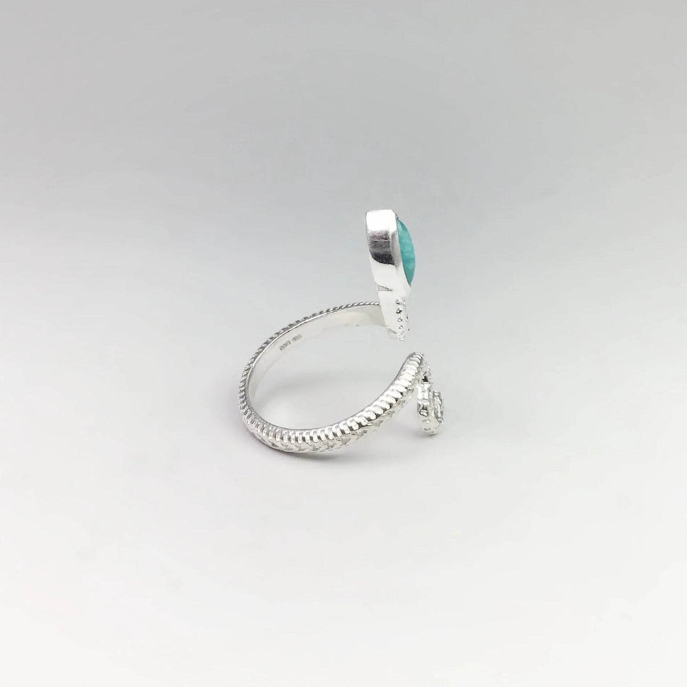 Amazonite Snake Ring - Rocks and Gems Canada