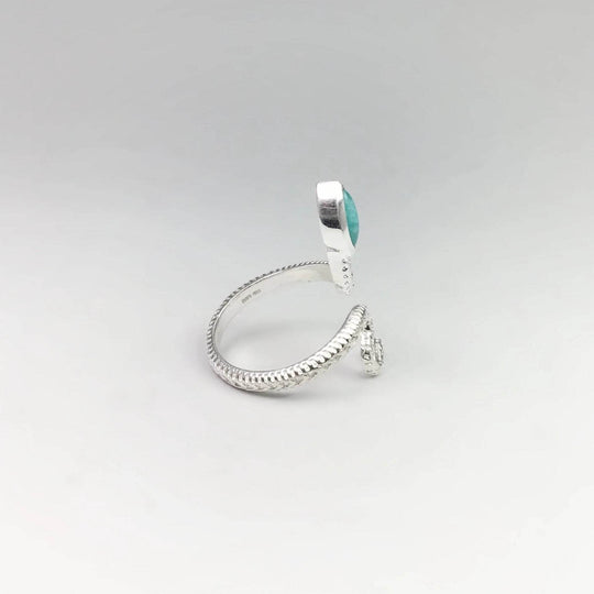 Amazonite Snake Ring - Rocks and Gems Canada