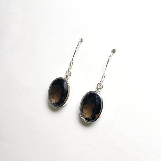 Smoky Quartz Dangle Earrings - Rocks and Gems Canada