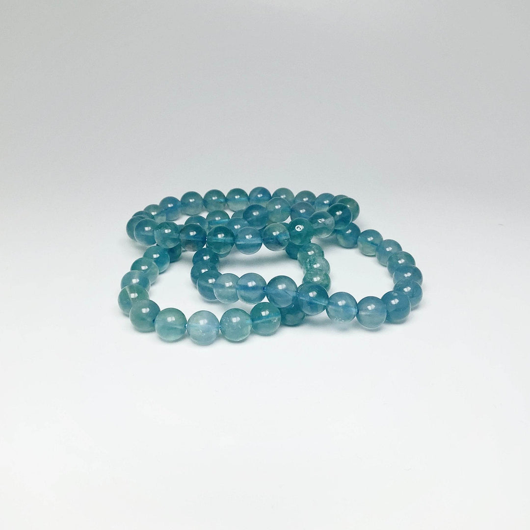Blue Fluorite Beaded Bracelet - Rocks and Gems Canada