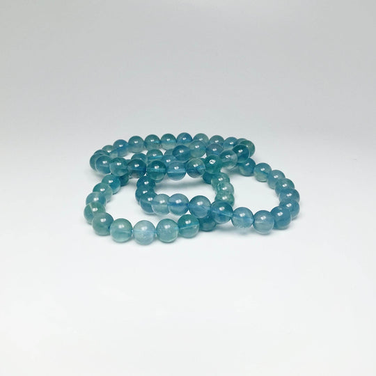 Blue Fluorite Beaded Bracelet - Rocks and Gems Canada