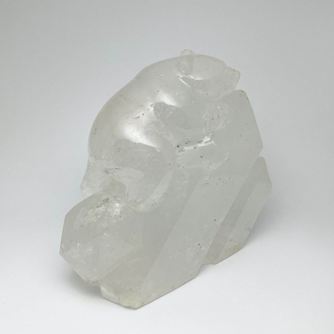 Quartz Bear Carving - Rocks and Gems Canada