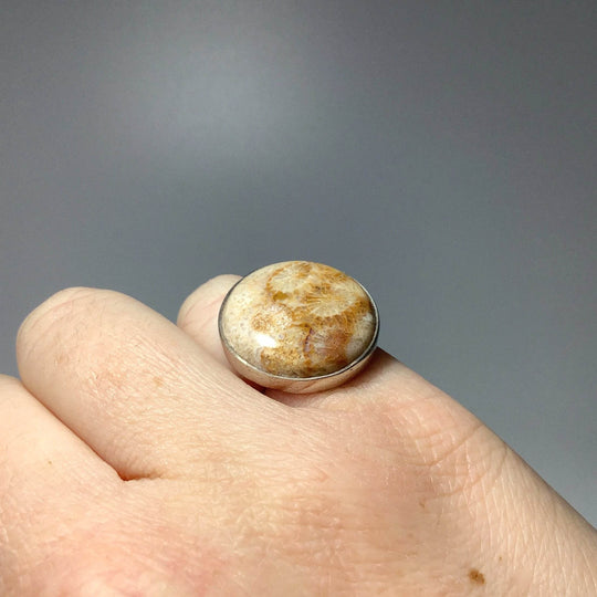 Fossil Coral Ring - Rocks and Gems Canada