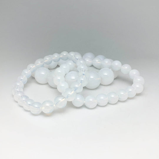 Moon Quartz Beaded Bracelet - Rocks and Gems Canada