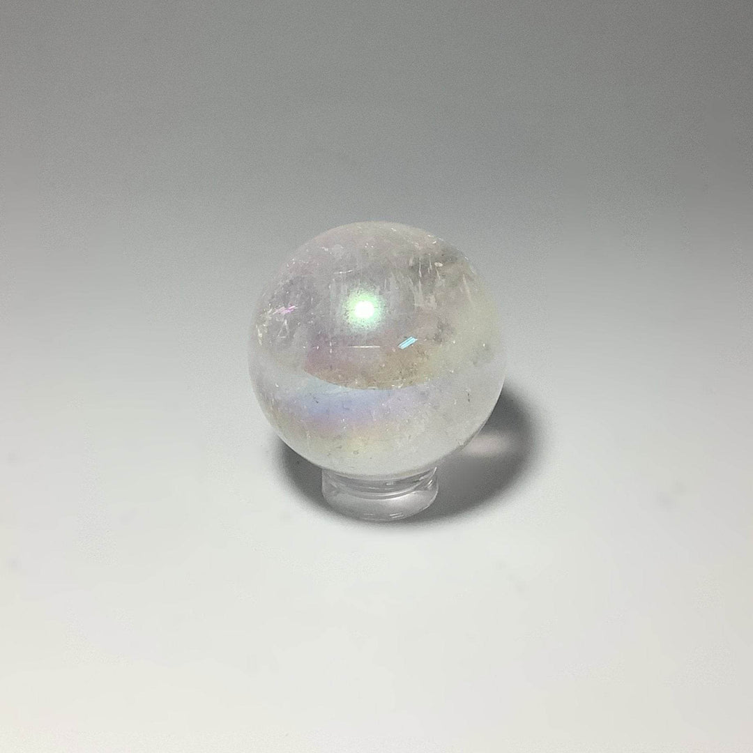 Opalescent Aura Quartz Sphere - Rocks and Gems Canada