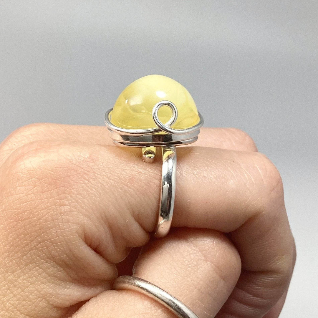 Butterscotch Amber Ring - Rocks and Gems Canada