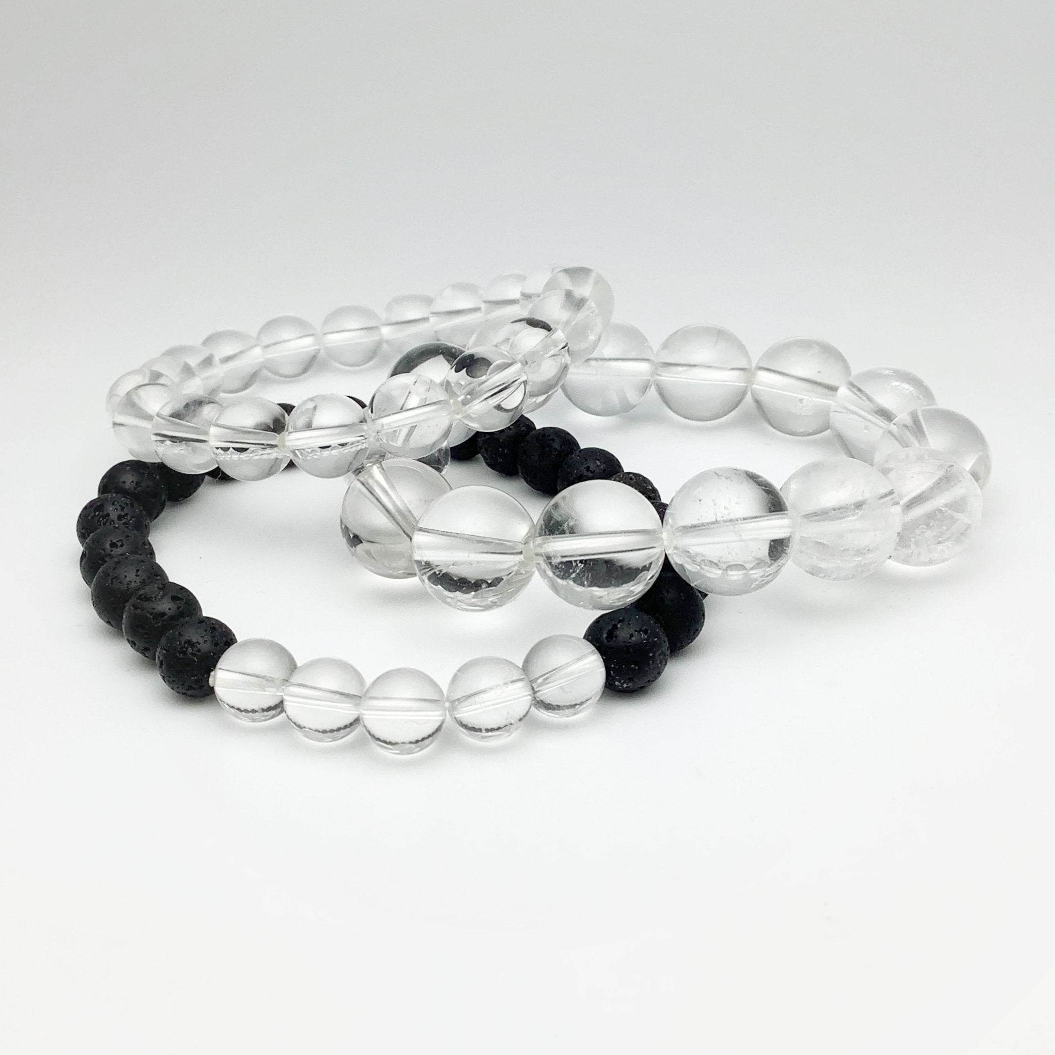 Clear Quartz Beaded Bracelet - Rocks and Gems Canada