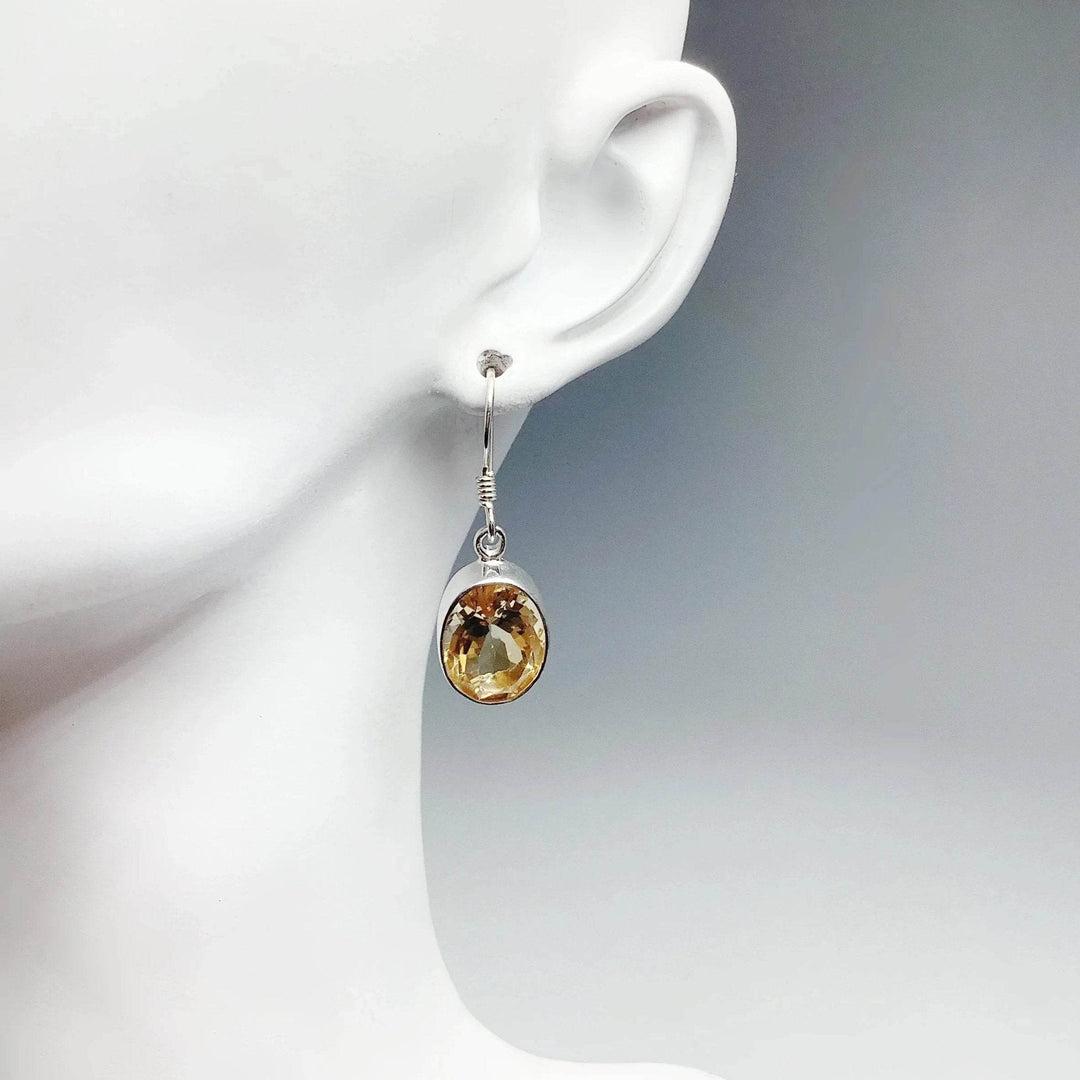 Citrine Dangle Earrings - Rocks and Gems Canada