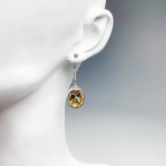 Citrine Dangle Earrings - Rocks and Gems Canada
