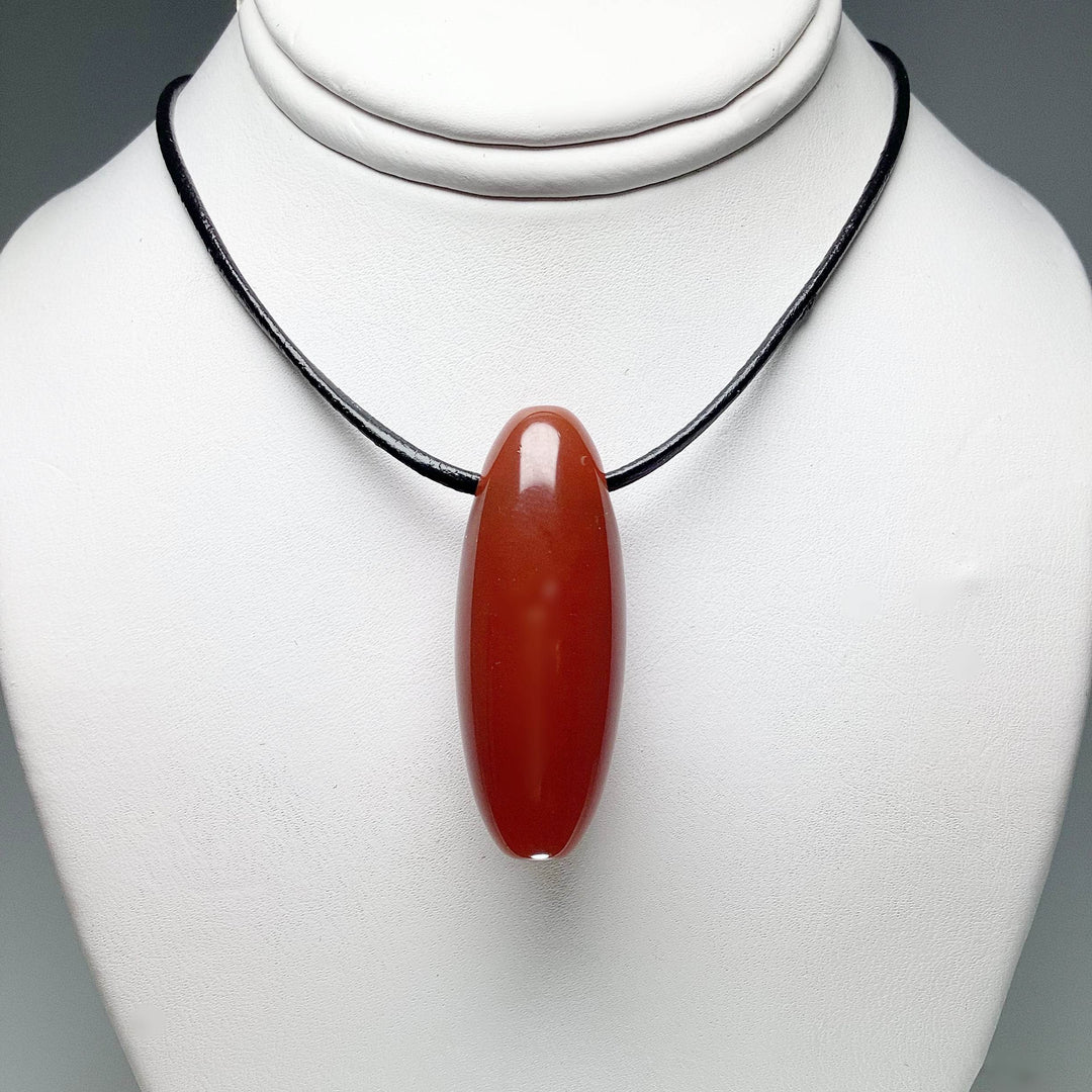 Carnelian Agate Drilled Pendant - Rocks and Gems Canada