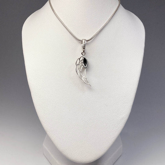 Green Amber Wing Pendant - Rocks and Gems Canada