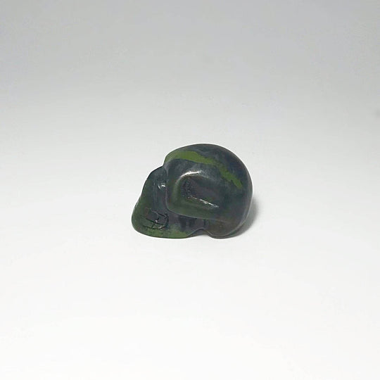 Carved Canadian Jade Skull - Rocks and Gems Canada