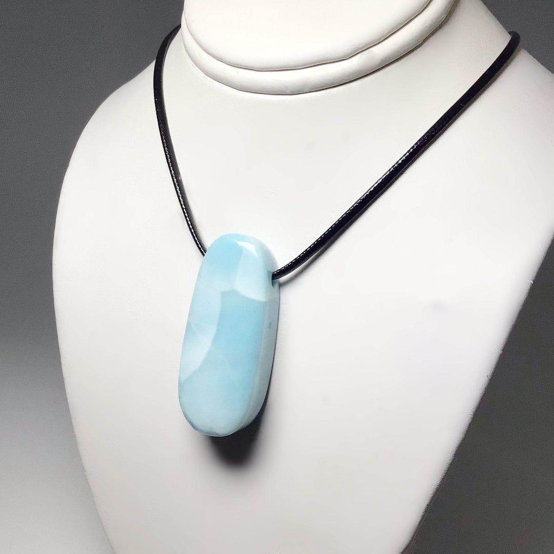 Larimar Drilled Pendant - Rocks and Gems Canada