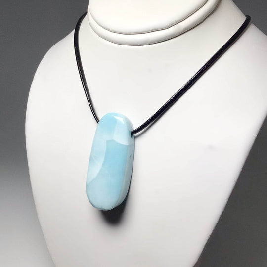 Larimar Drilled Pendant - Rocks and Gems Canada