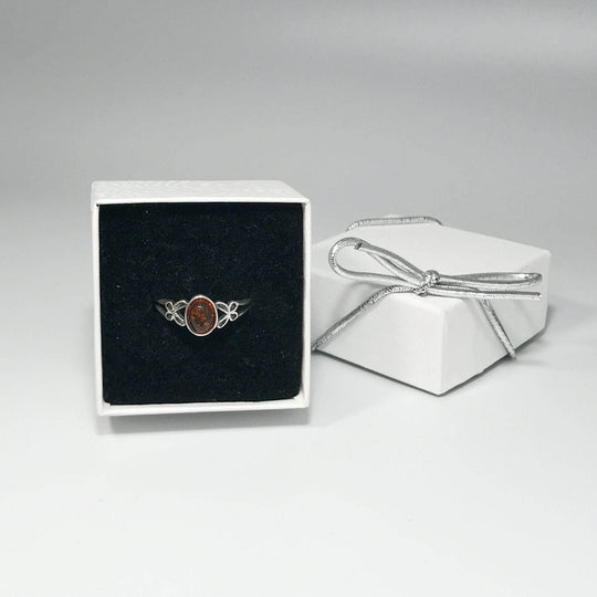 Cognac Amber Ring - Rocks and Gems Canada