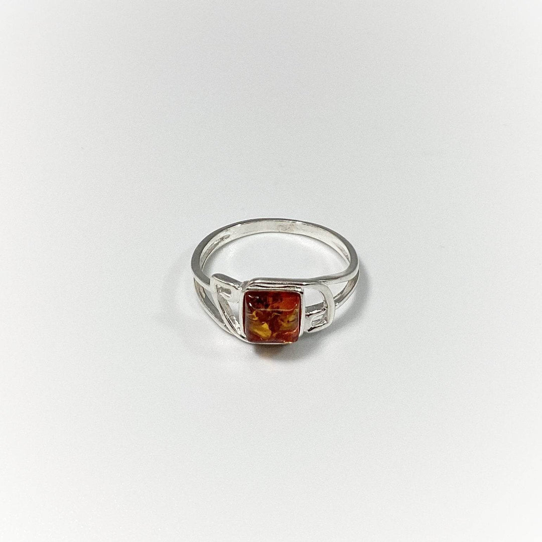 Cognac Amber Ring - Rocks and Gems Canada