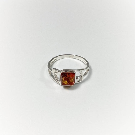Cognac Amber Ring - Rocks and Gems Canada