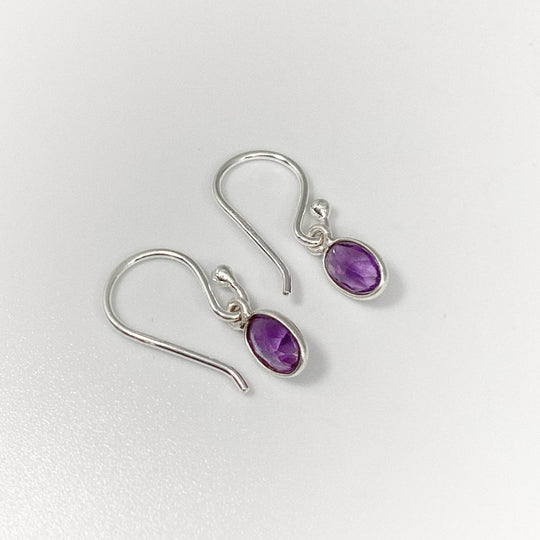 Amethyst Dangle Earrings - Rocks and Gems Canada