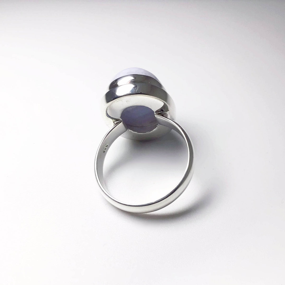 Blue Lace Agate Ring - Rocks and Gems Canada