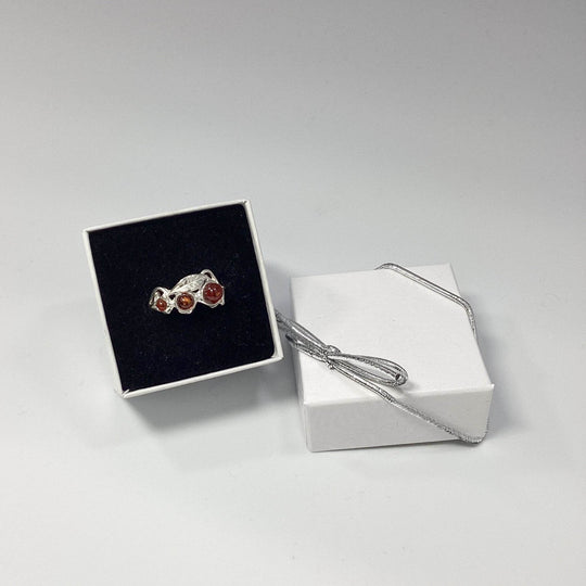 Cognac Amber Ring - Rocks and Gems Canada