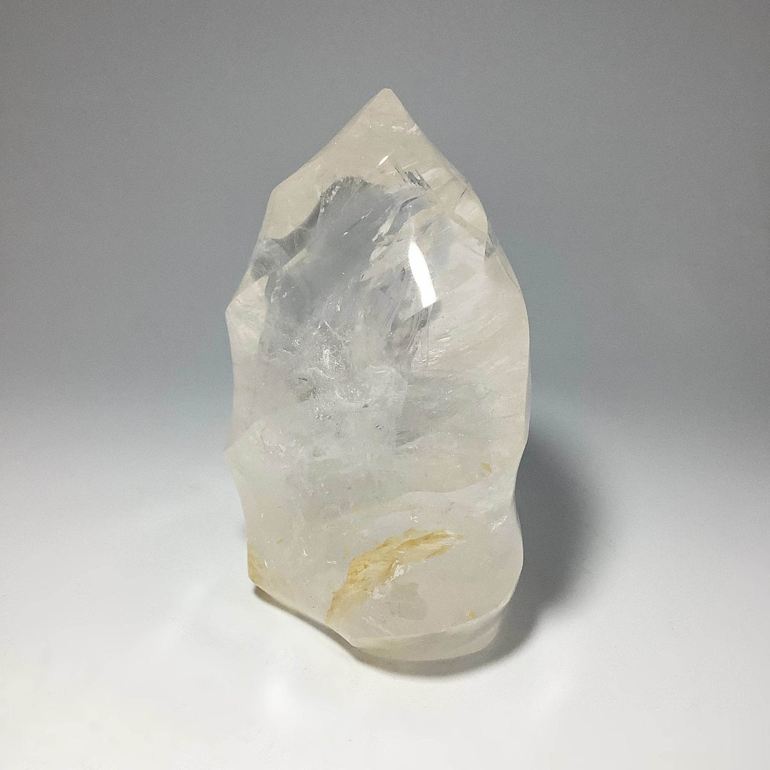 Carved Quartz with Hematoid Inclusions Flame - Rocks and Gems Canada