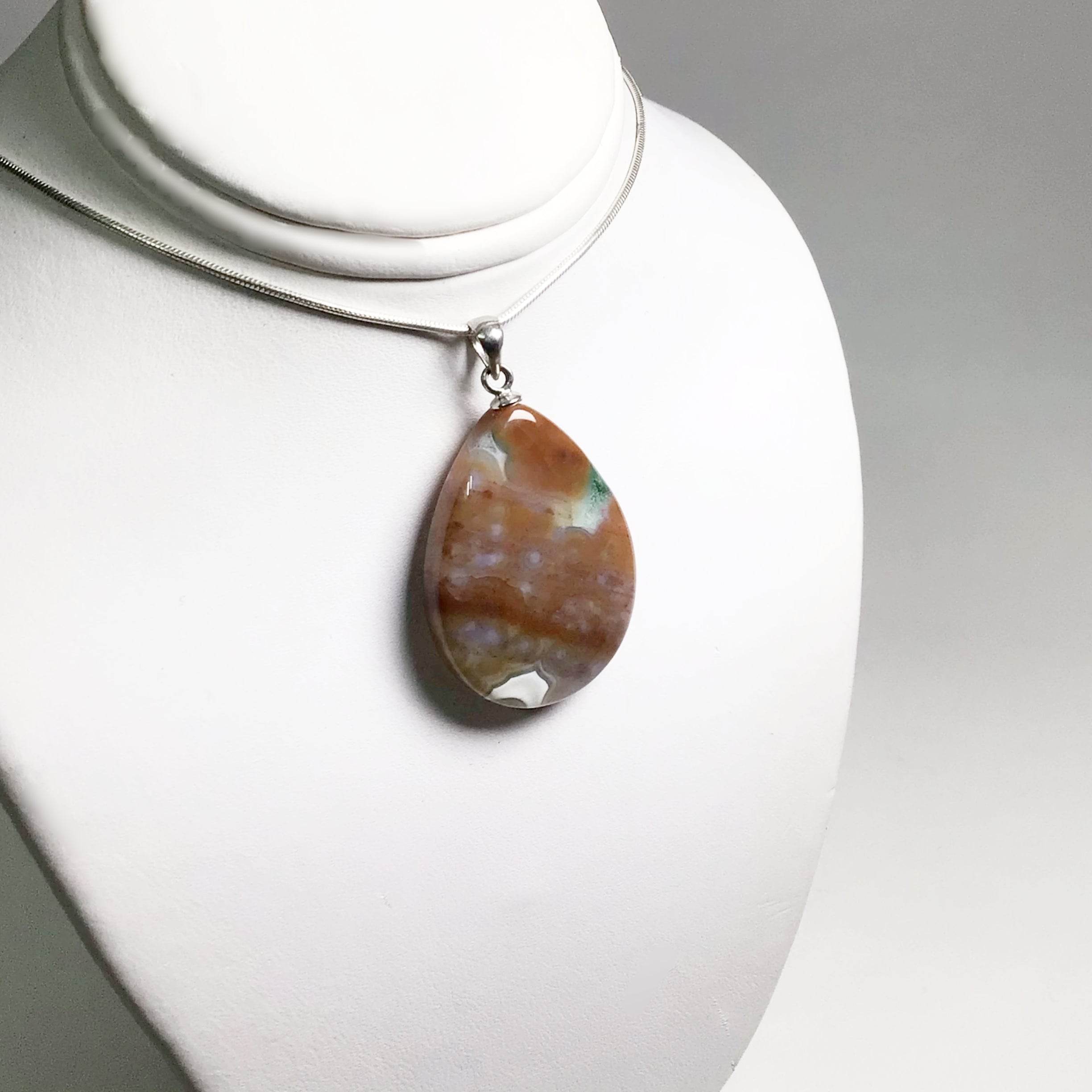 Ocean Jasper Pendant - Rocks and Gems Canada