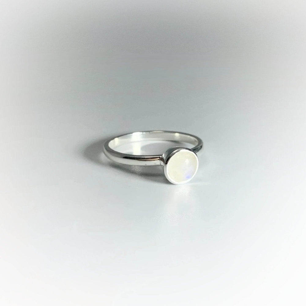 Rainbow Moonstone Ring - Rocks and Gems Canada