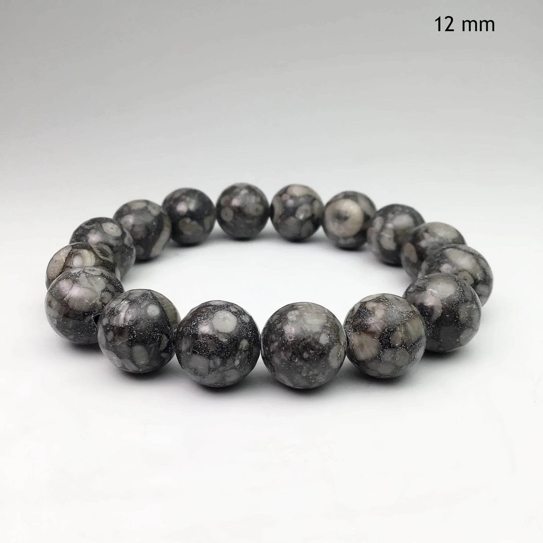 Fossil Stone Jasper Beaded Bracelet - Rocks and Gems Canada